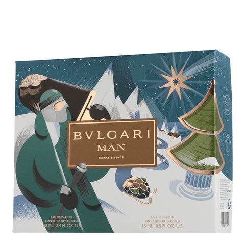 Bvlgari Man Terrae Essence Set mit Mini EdP Spray