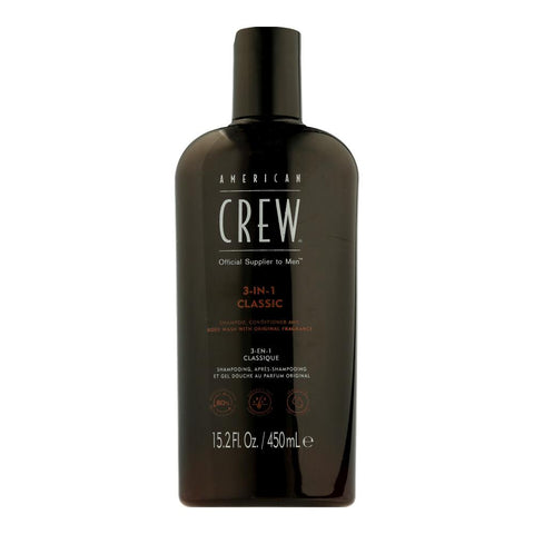 American Crew Hair and Body Care 3-in-1 Shampoo, Conditioner and Body Wash