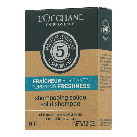 L'Occitane Aromachologie Fraicheur Purifiante Shampooing Solide