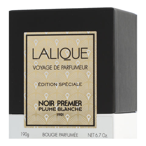 Lalique Noir Premier Plume Blanche Scented Candle