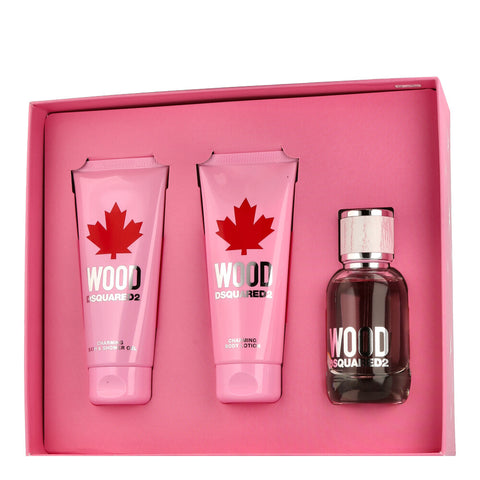 Dsquared² Wood pour Femme Set mit Body Lotion & Shower Gel