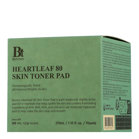 Benton Heartleaf 80 Skin Toner Pad