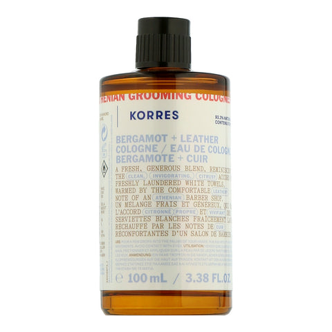 Korres Athenian Grooming Bergamot + Leather Eau de Cologne