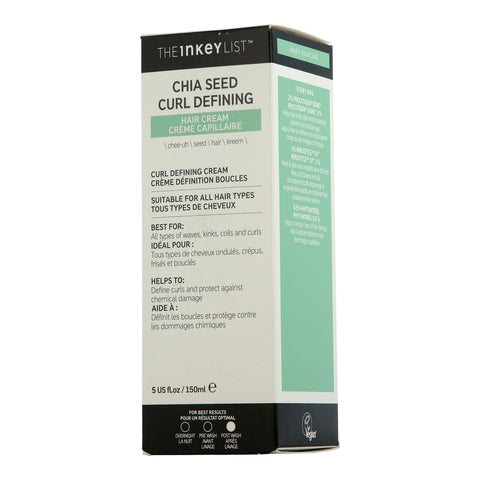 The Inkey List Hair & Scalp Chia Seed Curl Defining Hair Cream