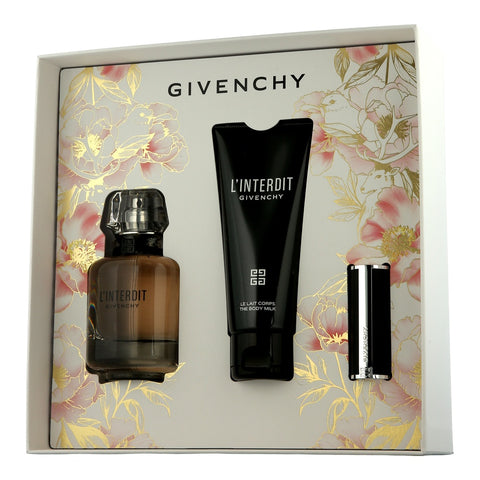 Givenchy L'Interdit Set mit Body Lotion & Mini Le Rouge