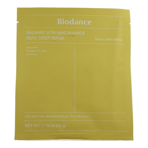 Biodance Masks Radiant Vita Niacinamide Real Deep Mask