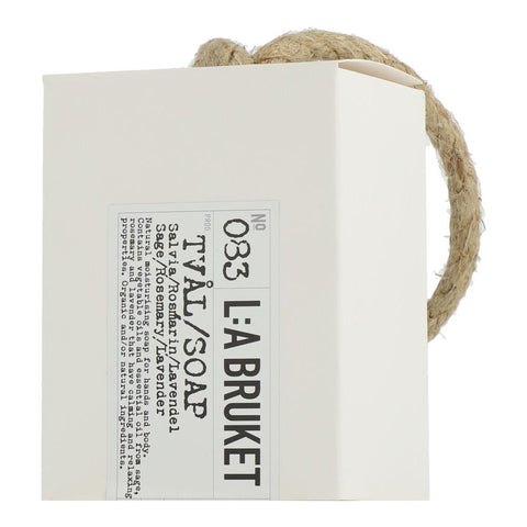 L:A BRUKET Cleansing 083 Rope Soap Sage/Rosemary/Lavender