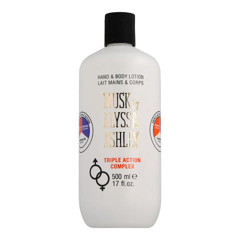 Alyssa Ashley Musk Hand & Body Lotion Triple Action Complex