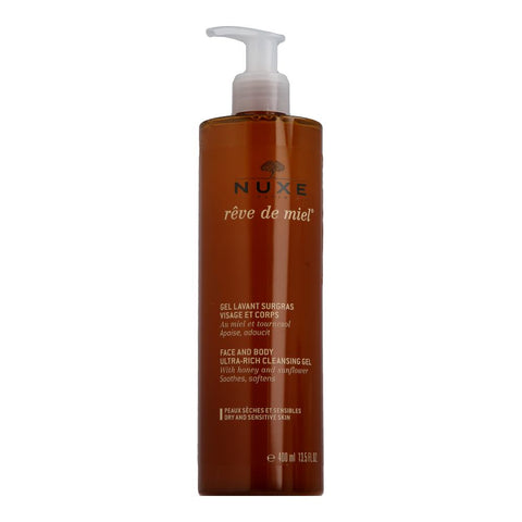 Nuxe Rêve de Miel Gel Lavant Surgras Visage et Corps au Miel et Tournesol