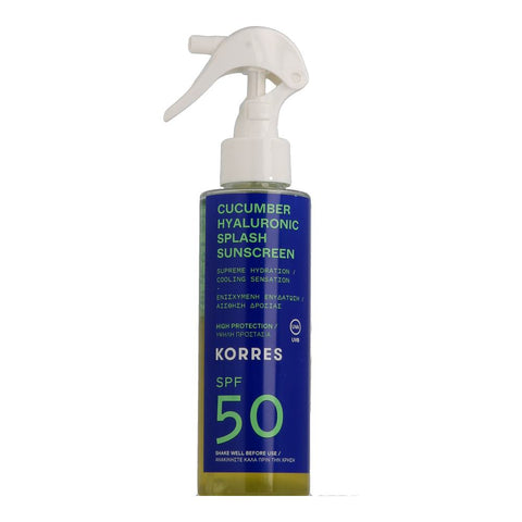 Korres Sun Care Cucumber Hyaluronic Splash SPF 50