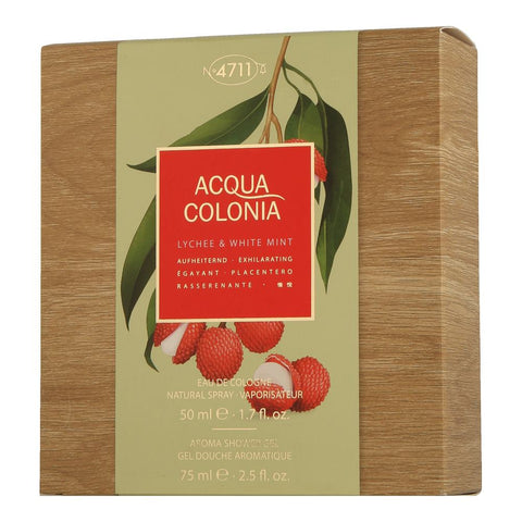Acqua Colonia 4711 Lychee & White Mint Set mit Shower Gel