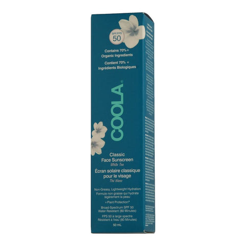 Coola Classic Collection Face Sunscreen White Tea SPF 50