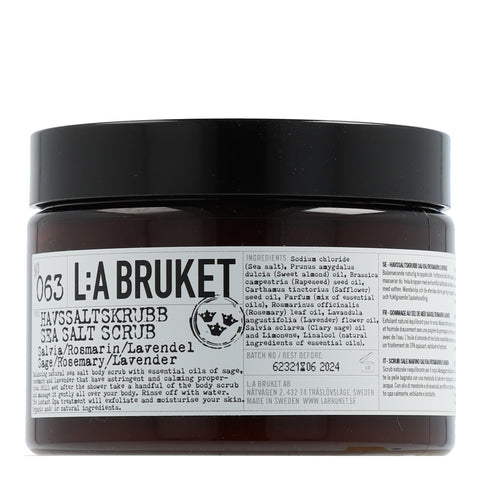 L:A BRUKET Cleansing 063 Sea Salt Scrub Sage/Rosemary/Lavender