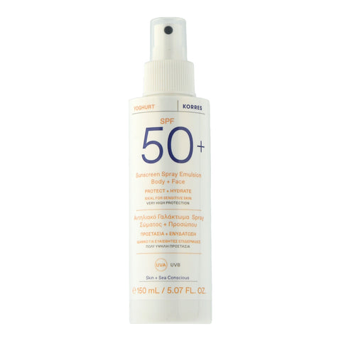 Korres Sun Care Yoghurt Sunscreen Spray Emulsion Body & Face SPF 50