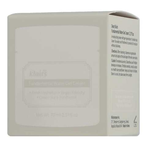 dear, Klairs Fundamental Water Gel Cream