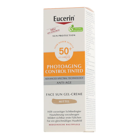 Eucerin Sun Protection Photoaging Control Tinted Face Sun Gel-Creme LSF 50+ Mittel