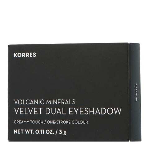 Korres Volcanic Minerals Velvet Dual Eyeshadow Palette Khakis 48