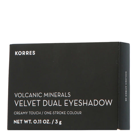 Korres Volcanic Minerals Velvet Dual Eyeshadow Palette Golden Amber 28