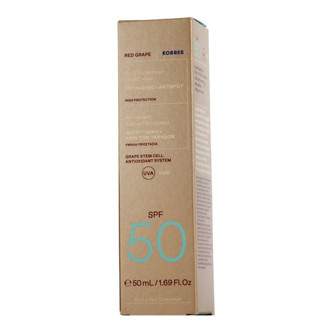Korres Sun Care Red Grape Daily Suncreen Face Cream SPF 50