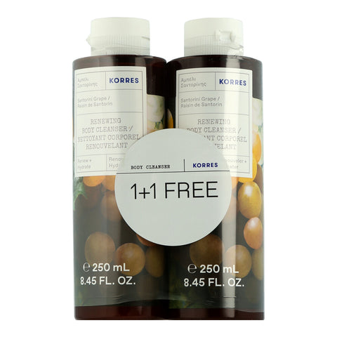 Korres Santorini Grape Set mit Renewing Body Cleanser