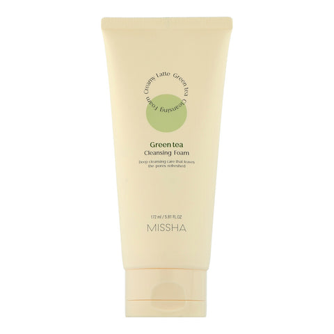 Missha Creamy Latte Cleansing Foam Green Tea