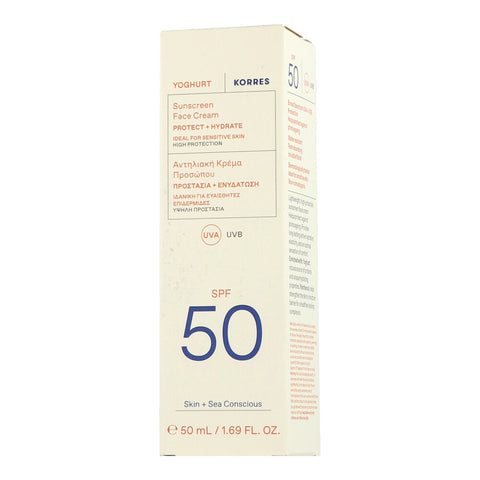 Korres Sun Care Yoghurt Sunscreen Face Cream SPF 50