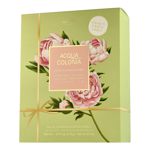 Acqua Colonia 4711 Peony & Sandalwood Set mit EdC & Scented Candle