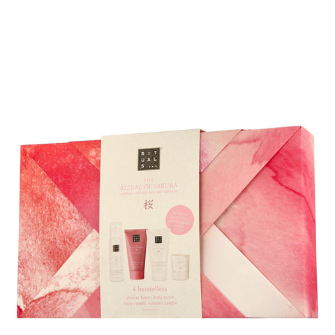 Rituals The Ritual of Sakura Set mit Body Cream, Shower gel, Body Scrub & Candle