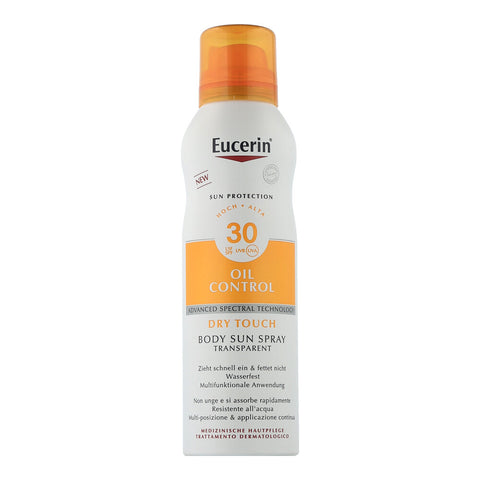 Eucerin Sun Protection Oil Control Dry Touch Body Sun Spray Transparent LSF 30