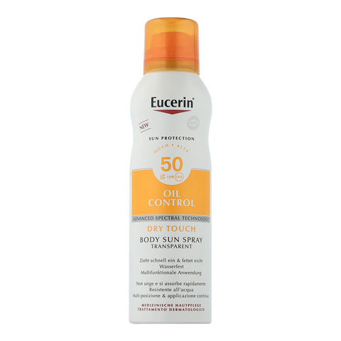 Eucerin Sun Protection Oil Control Dry Touch Body Sun Spray Transparent LSF 50