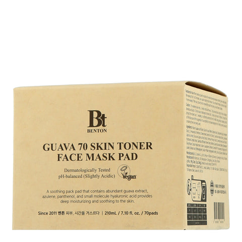 Benton Face Care Guava 70 Skin Toner Face Mask Pad