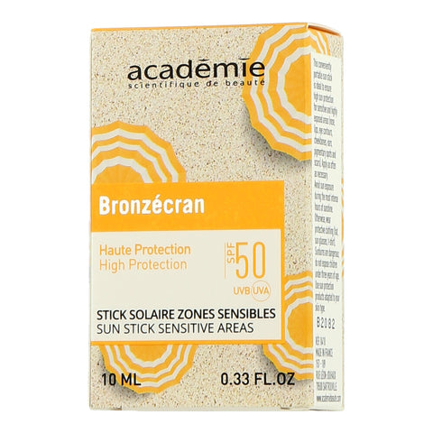 Académie Bronzécran Stick Solaire Zones Sensibles SPF 50+