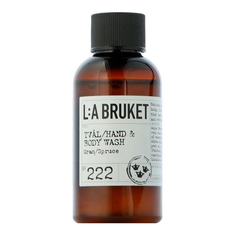 L:A BRUKET Cleansing 222 Hand & Body Wash Spruce natural mild