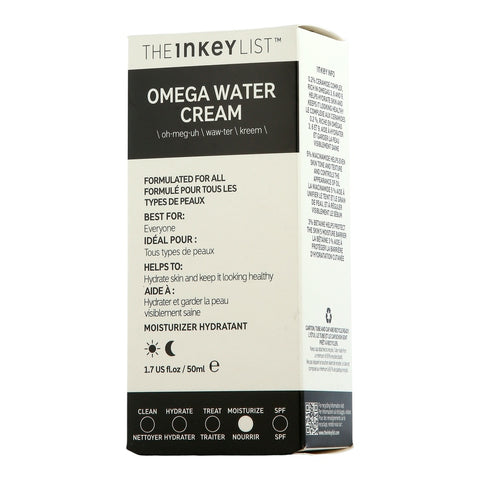 The Inkey List Face Care Omega Water Cream