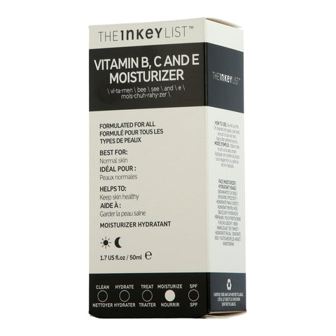 The Inkey List Face Care Vitamin B, C and E Moisturizer