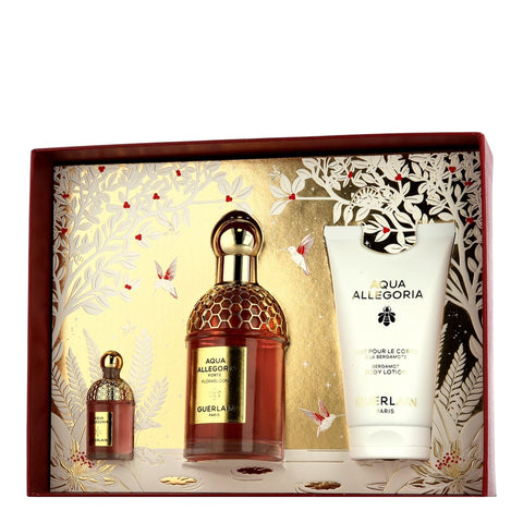 Guerlain Aqua Allegoria Set mit Florabloom EdP Spray, Mini EdP & Body Lotion