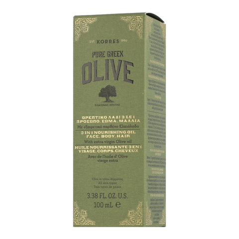 Korres Olive 3 in 1 Nourishing Oil for Face, Body and Hair