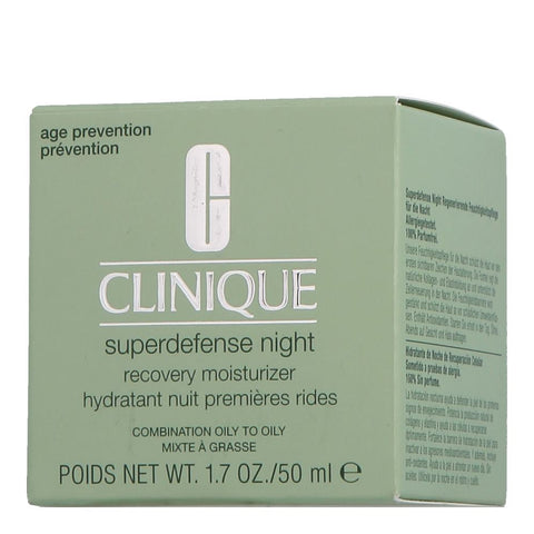 Clinique Superdefense Night Recovery Moisturizer combination oily to oily mixte à grasse