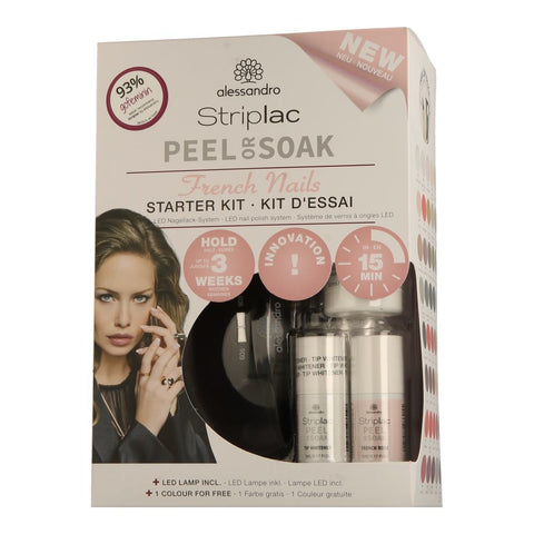 Alessandro Striplac Peel or Soak Starter Kit French Nails